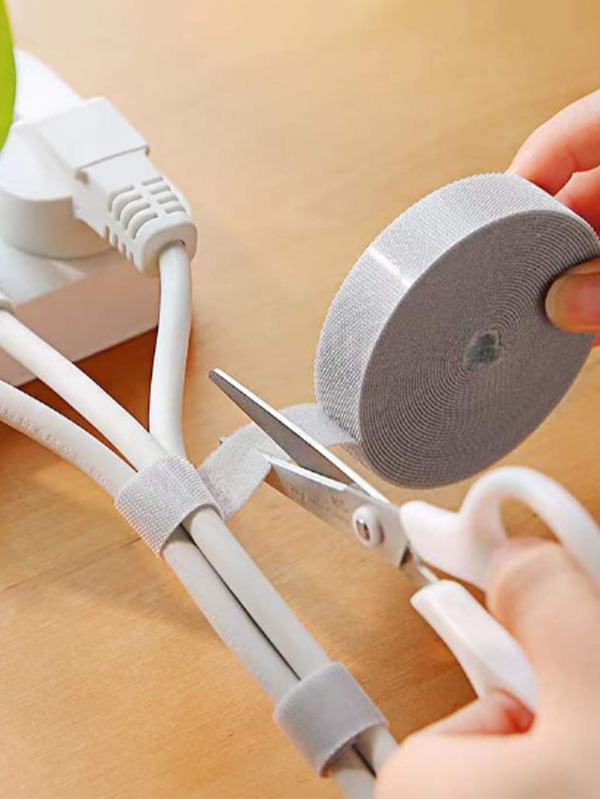 1pc/2pcs Charging Cable Organizer Winder Hook And Loop Strap For Earphone/Usb Cables