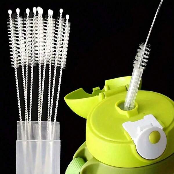 Stainless Steel Cleaning Brush Reusable Cleaning Brush Kitchen Supplies - Perfect For Cleaning Glass, Silicone, Metal Straws,Kitchen Accessories, Tools For Men