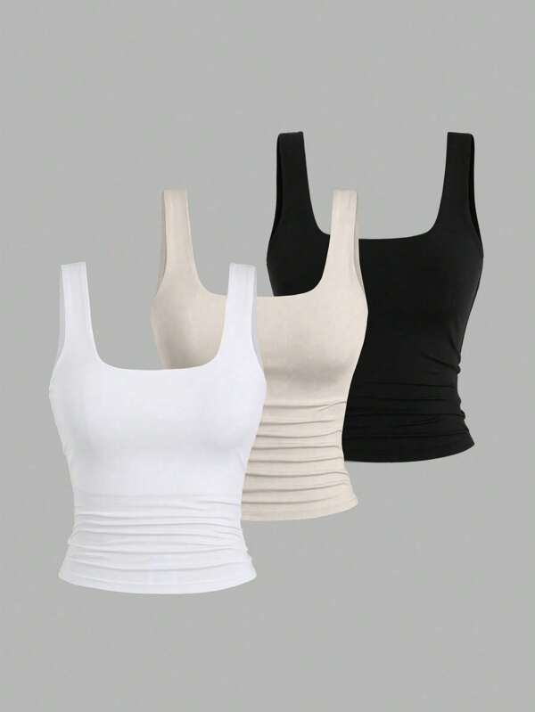 Sweetra Women's Casual Versatile Tank Top, Summer Graphic Cheetah Print Tees Women Tops